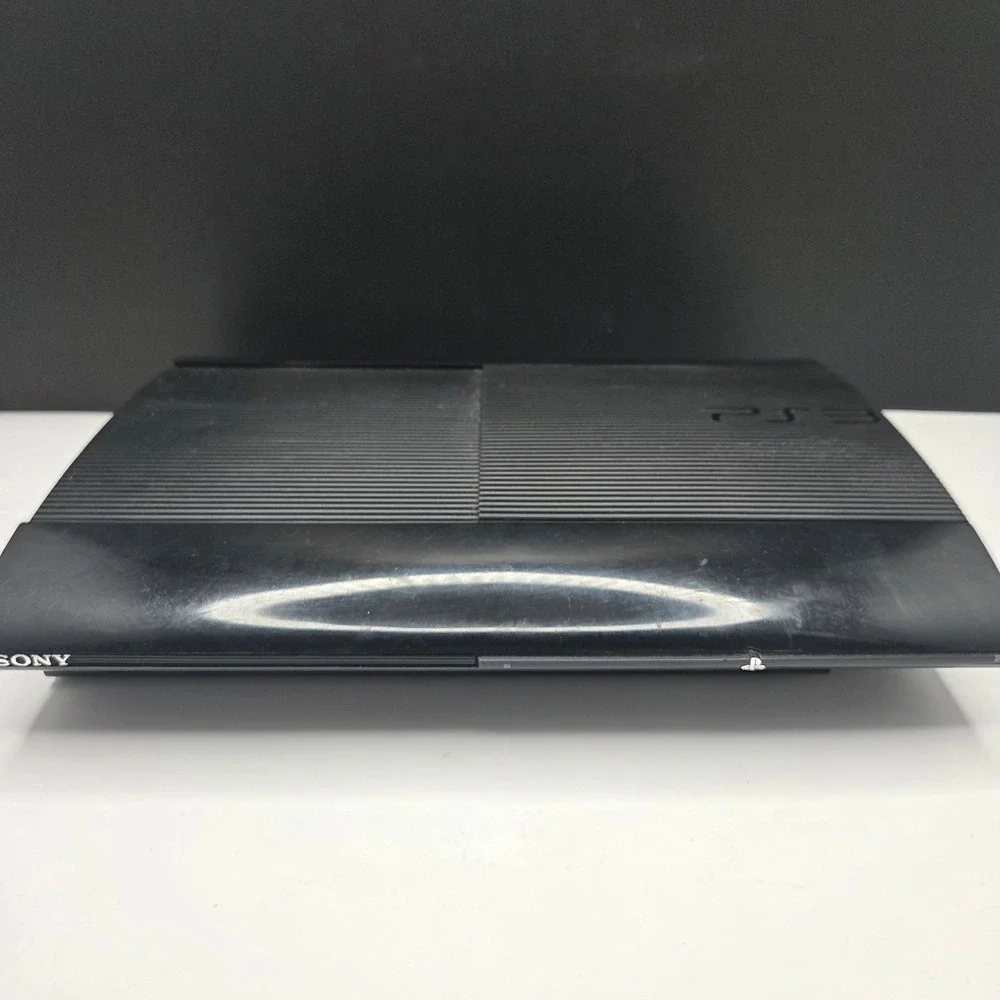 Sony PlayStation 3 PS3 Super Slim Console Black HDMI Power Cables Tested